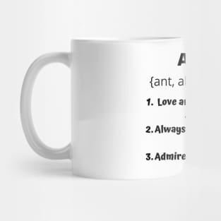 Aunt definition Mug